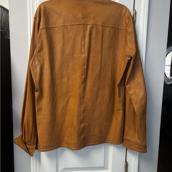 Brown Casual Button Down Shirt with Long Sleeves - Picture 2 of 3